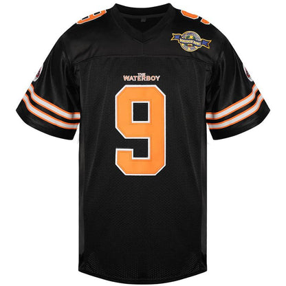 Bobby Boucher #9 the Waterboy Adam Sandler Movie Mud Dogs Bourbon Bowl 50Th Anniversary Movie Football Jersey