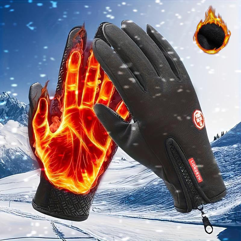 Water-Resistant Winter Gloves Insulated Gloves for Men and Women Suitable for Outdoor Work, Fishing, and Sports