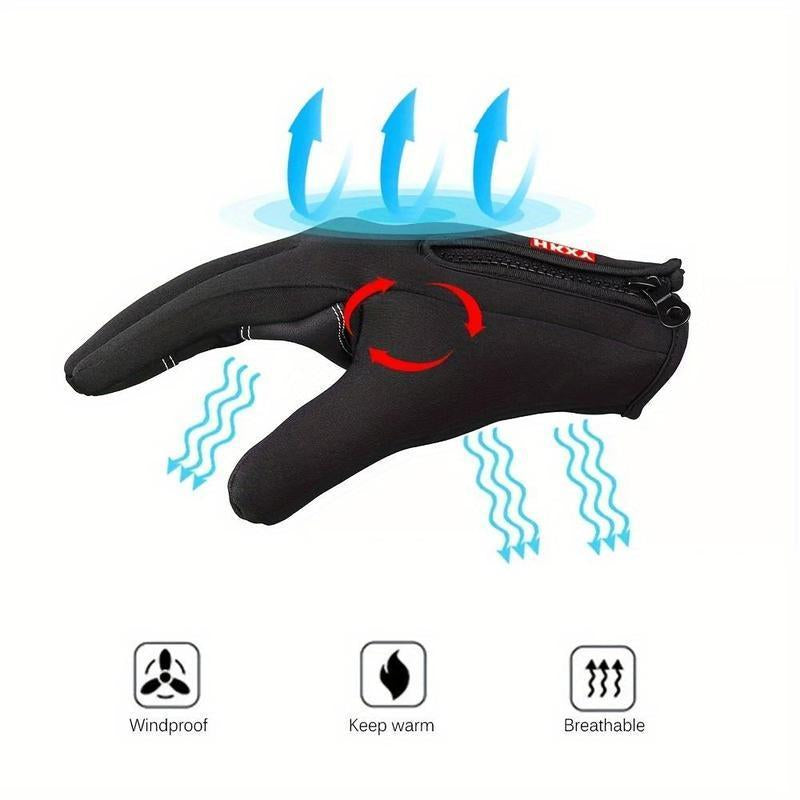 Water-Resistant Winter Gloves Insulated Gloves for Men and Women Suitable for Outdoor Work, Fishing, and Sports